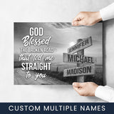 Farm Winding Road - God Blessed Multi-Names Poster