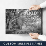 Autumn Road 2 - God Blessed Multi-Names Poster