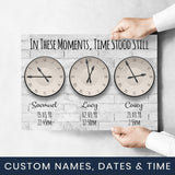 Time Stood Still Names Poster