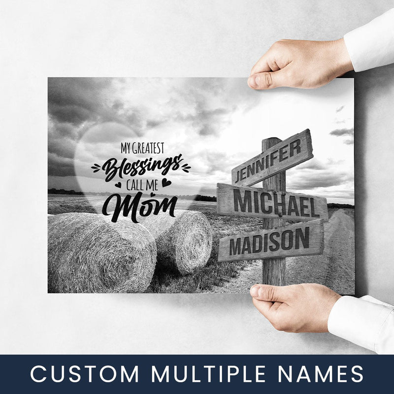 Country Road - Call Me Mom Multi-Names Poster