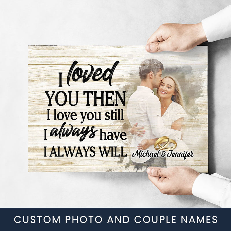 Loved You Then Custom Photo Poster