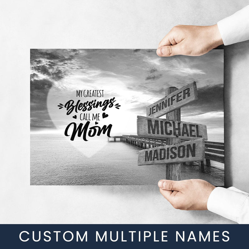 Ocean Dock - Call Me Mom Multi-Names Poster