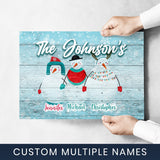 Snow Family Multi-Names Poster