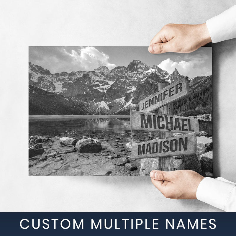 Mountains Multi-Names Poster