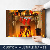Christmas Stockings Multi-Names Poster