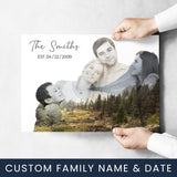 Family Blend Mountain Range Name Poster