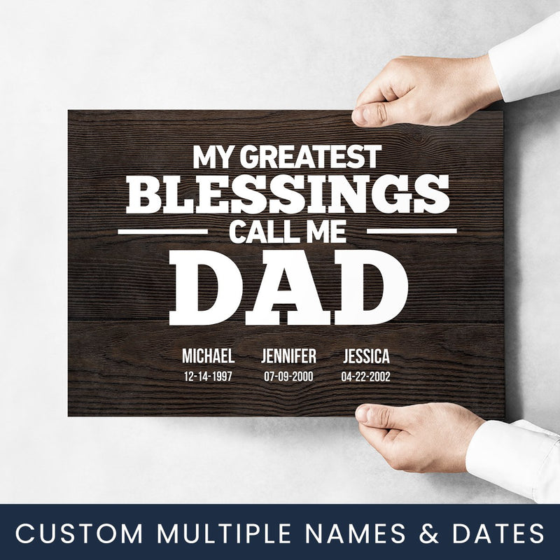 Dad Greatest Blessings Poster