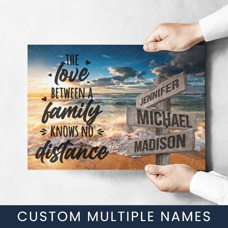 Ocean Sunset Color with Saying 5 Multi-Names Poster