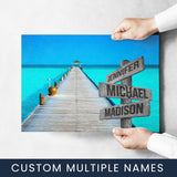 Lake Dock Color 3 Multi-Names Poster