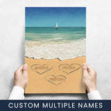 Heart in Sand Multi-Names Poster