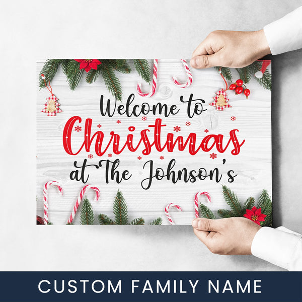 Christmas At Family Name Poster