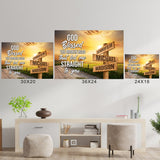 Farm Winding Road Color - God Blessed Multi-Names Poster