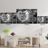 Autumn Road Heart Saying 3 Multi-Names Poster