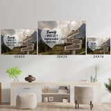 Mountain Range Heart Color Saying 6 Multi-Names Poster
