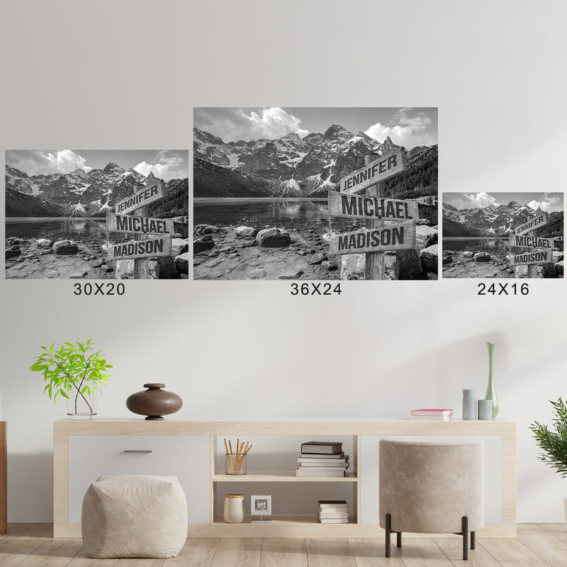 Mountains Multi-Names Poster