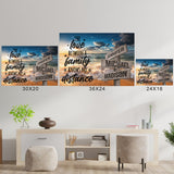 Ocean Sunset Color with Saying 5 Multi-Names Poster