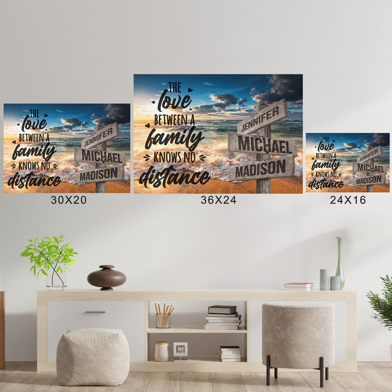 Ocean Sunset Color with Saying 5 Multi-Names Poster