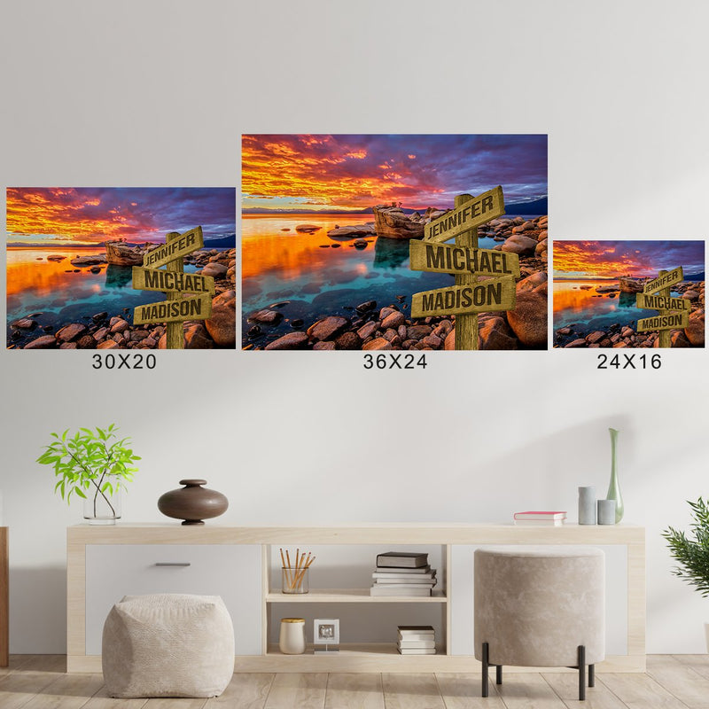 Candy Skies Color Multi-Names Poster