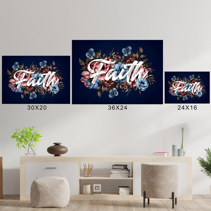 Faith Flowers Poster