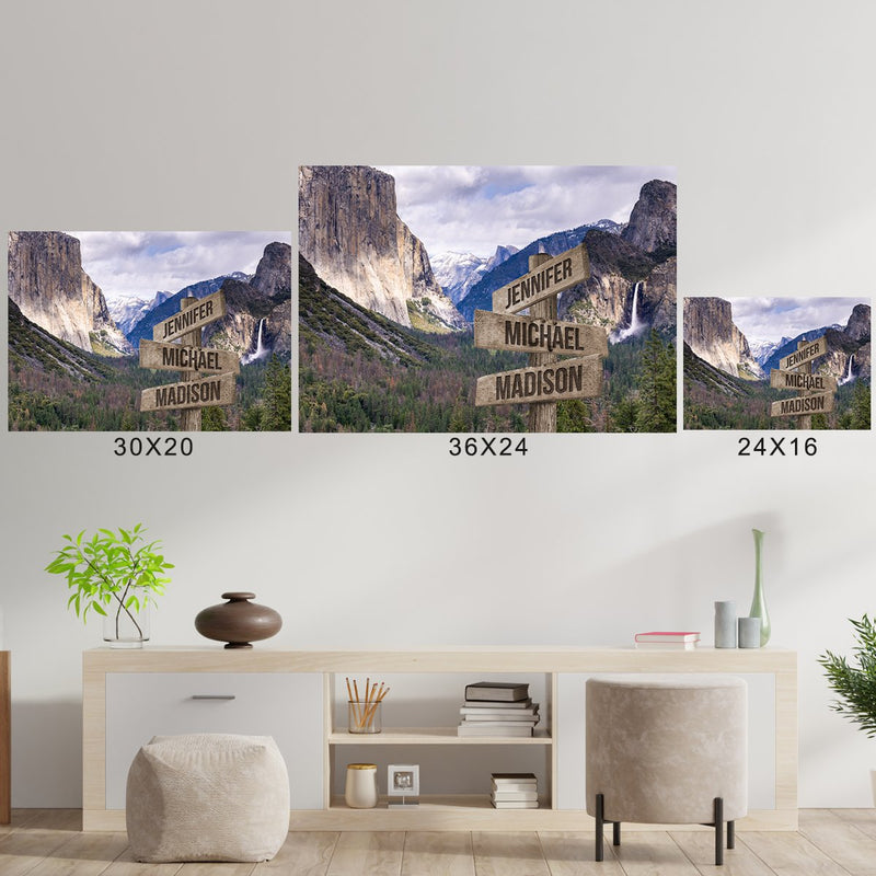 Yosemite Color Multi-Names Poster