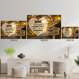 Autumn Road Heart Color - God Blessed Multi-Names Poster