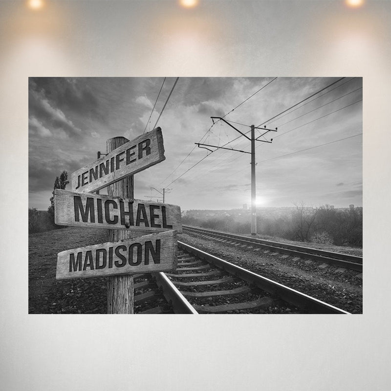 Railroad Track 2 Multi-Names Poster