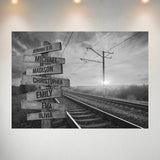 Railroad Track 2 Multi-Names Poster