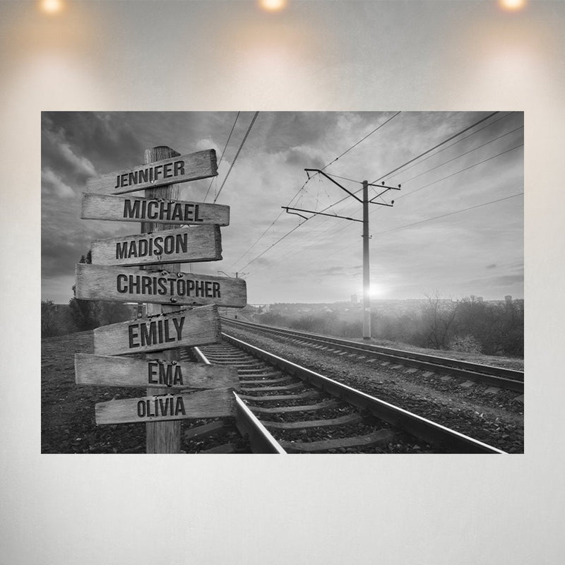 Railroad Track 2 Multi-Names Poster