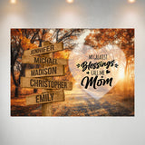Autumn Road 2 Color - Call Me Mom Multi-Names Poster