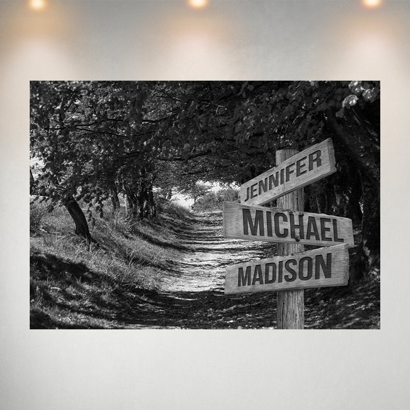 Tree Overhang Road Multi-Names Poster