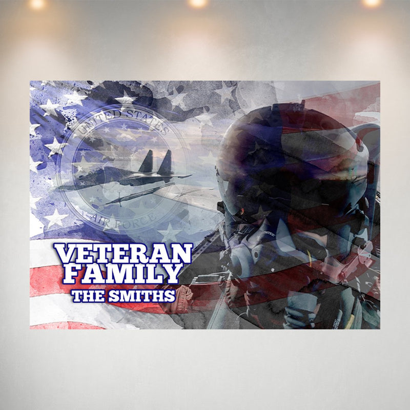 Veteran Family Air Force Poster