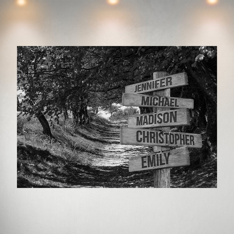 Tree Overhang Road Multi-Names Poster