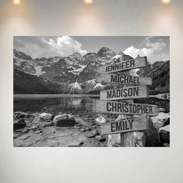 Mountains Multi-Names Poster