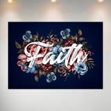 Faith Flowers Poster