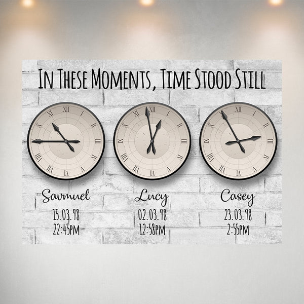 Time Stood Still Names Poster