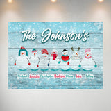 Snow Family Multi-Names Poster