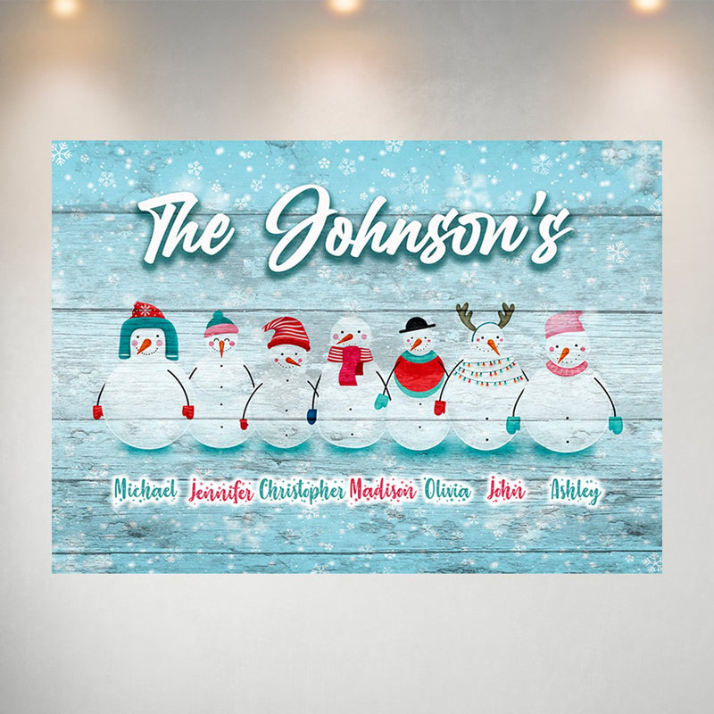 Snow Family Multi-Names Poster