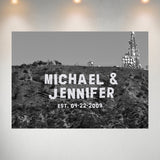 Hollywood Sign Names Poster