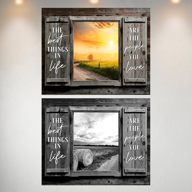 Country Road & Farm Winding Road Shutters Saying 3 Poster Set