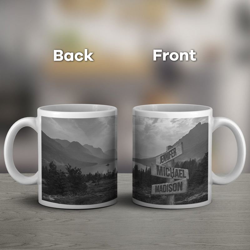 Mountain Range Multi-Names Mug