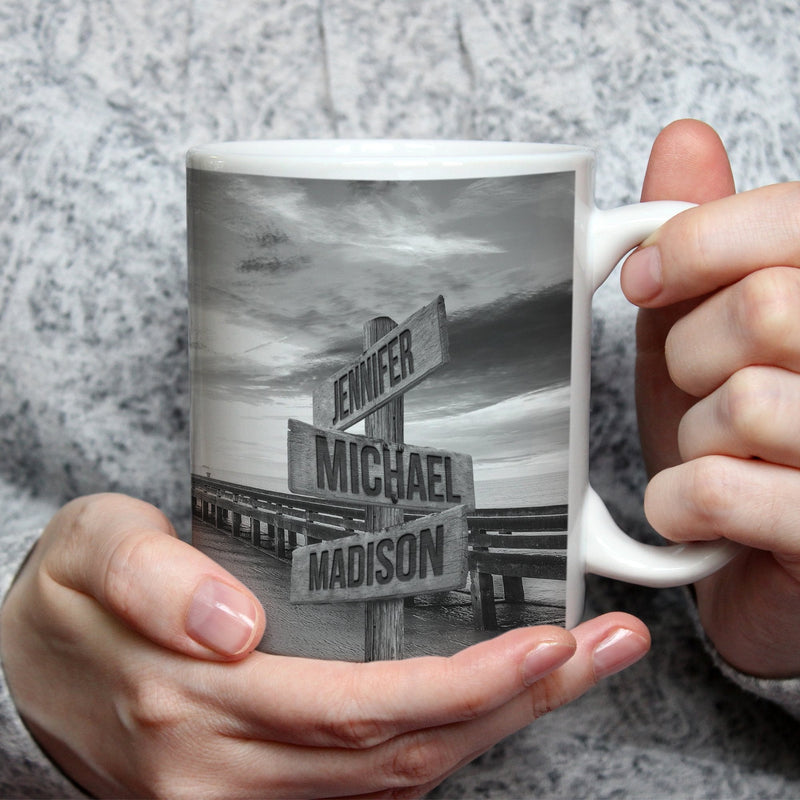 Ocean Dock Saying 2 Multi-Names Mug