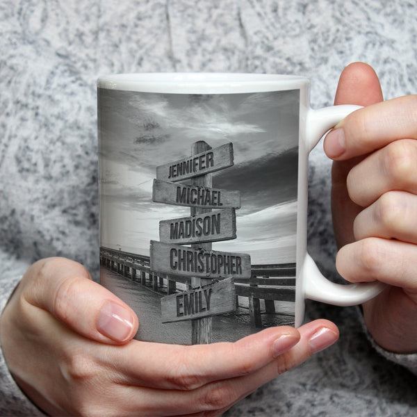 Ocean Dock Saying 2 Multi-Names Mug