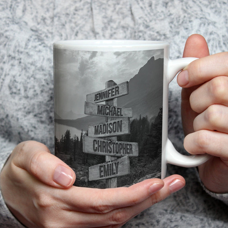 Mountain Range Multi-Names Mug