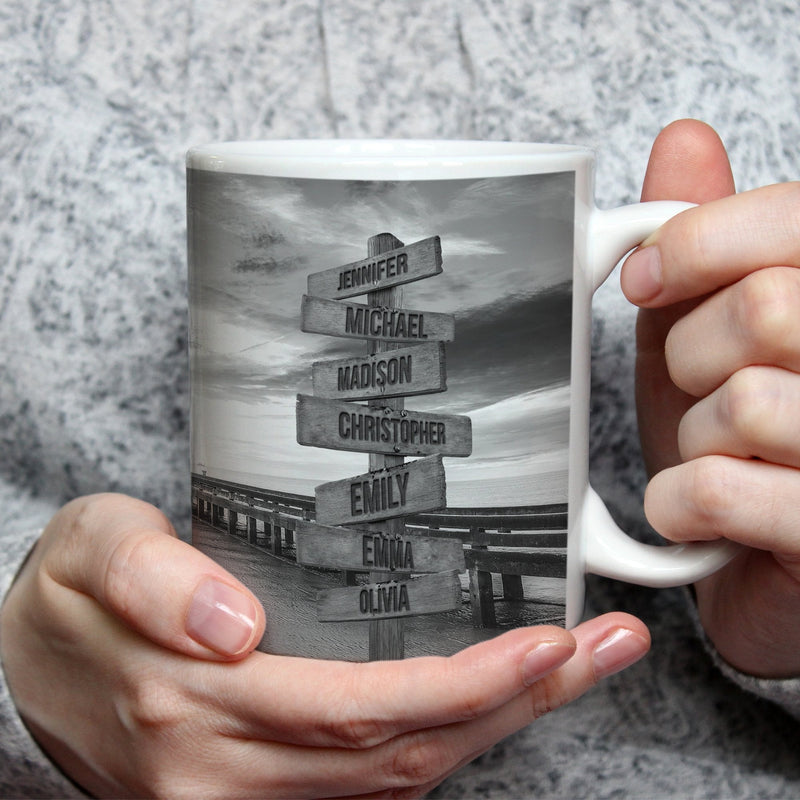 Ocean Dock Saying 2 Multi-Names Mug