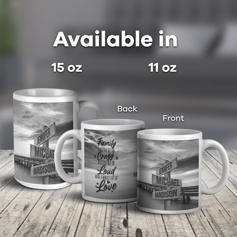 Ocean Dock Saying 2 Multi-Names Mug