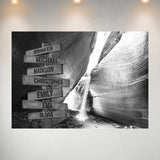 Peekaboo Canyon Multi-Names Poster