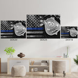 Police Badge Names Poster