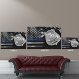 Police Badge Names Premium Canvas