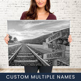 Railroad Track Multi-Names Premium Canvas