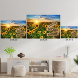Sunflower Field Color Multi-Names Poster